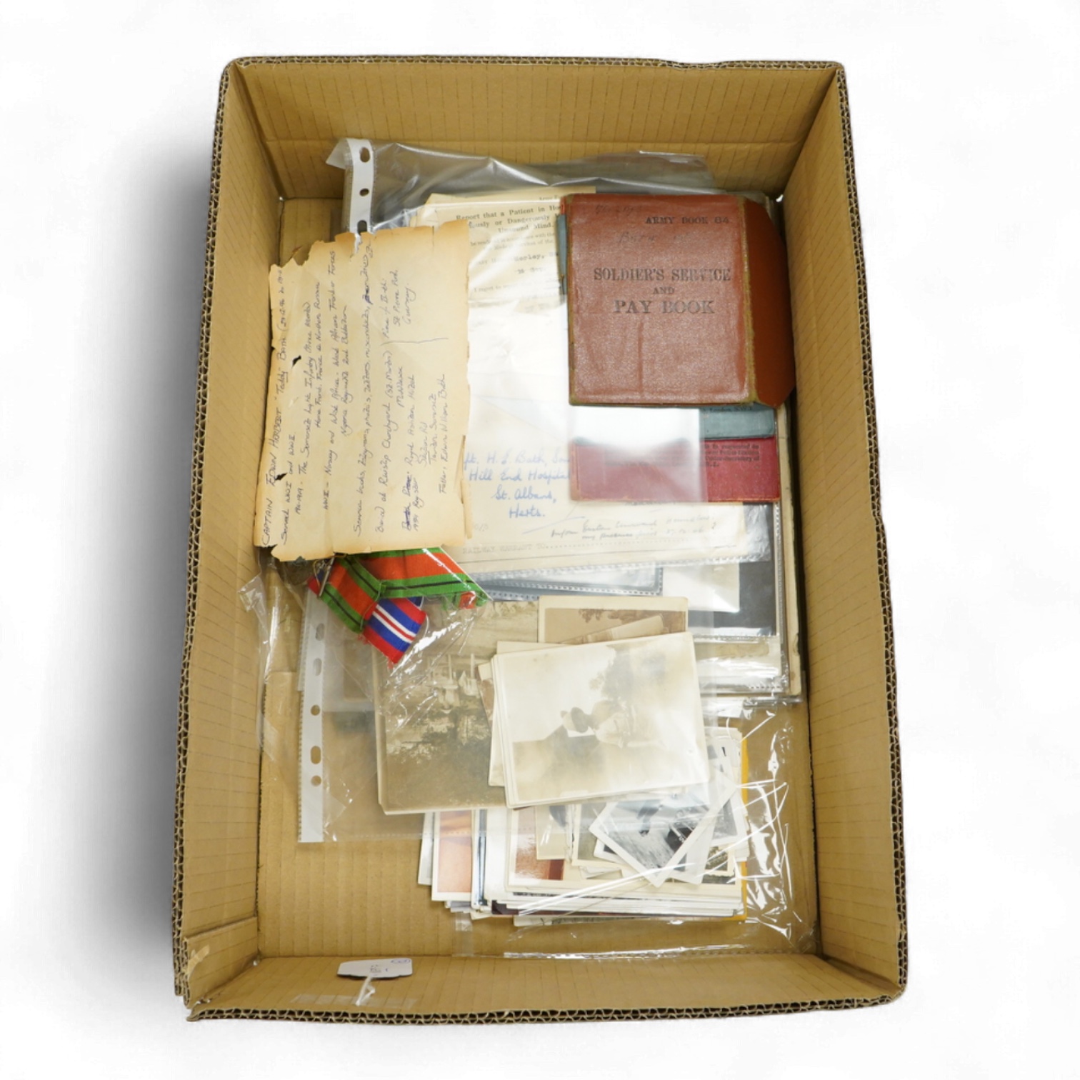 An archive of medals, papers and photographs, mainly relating to Captain Edwin Herbert ‘Teddy’ Bath, of the Somerset Light Infantry (Prince Albert’s), comprising of; four WWII medals including the Africa star and the 193